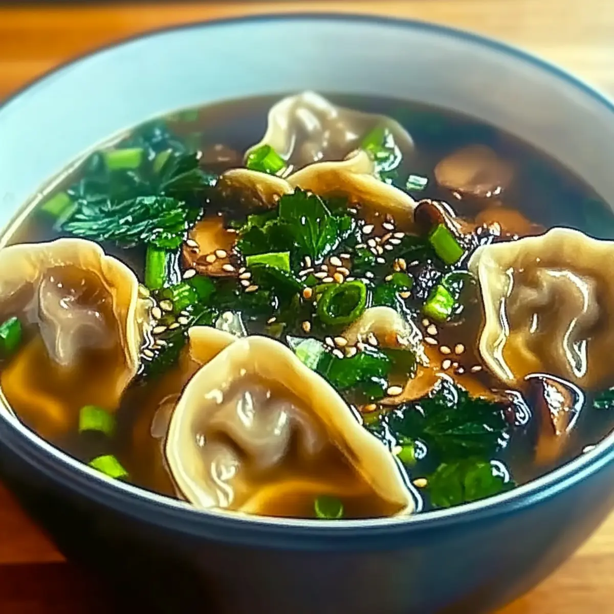 Asian Dumpling Potsticker Soup