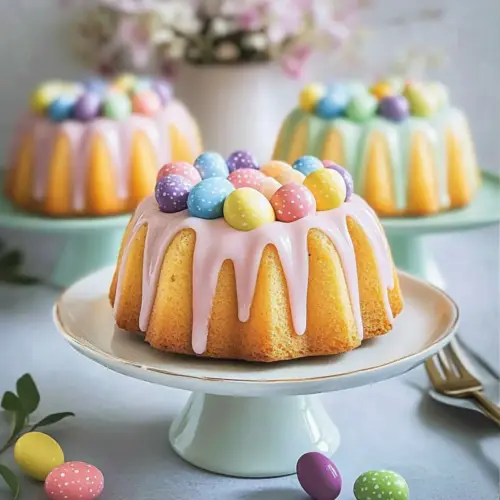 Mini Easter Bundt Cakes