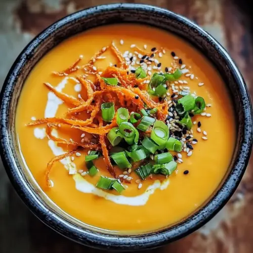 Spicy Miso Carrot Soup