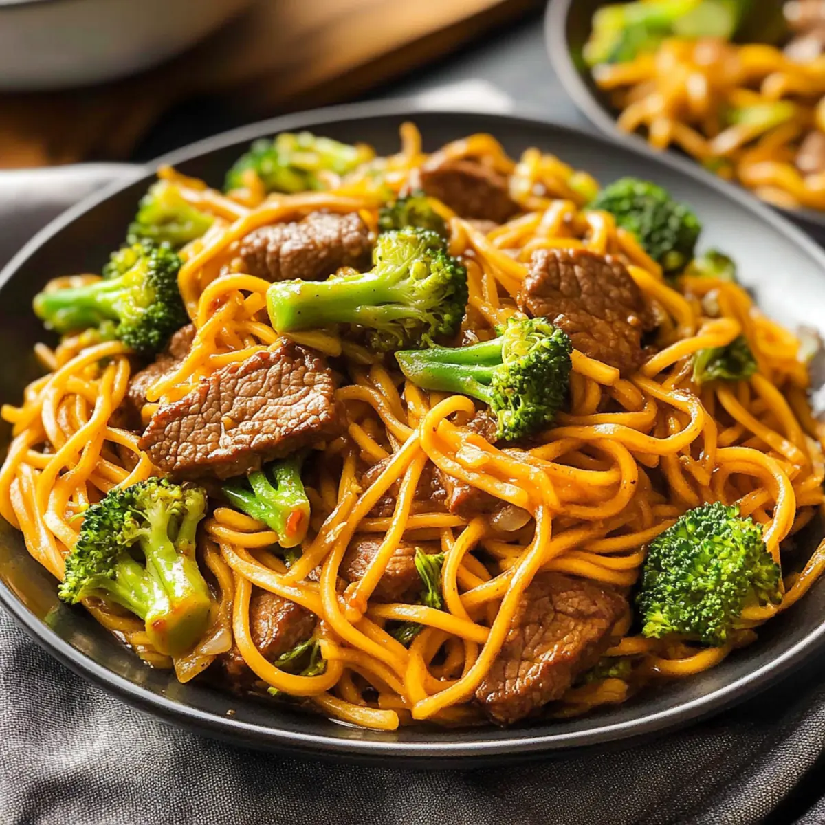 Beef and Broccoli Noodle Stir-Fry
