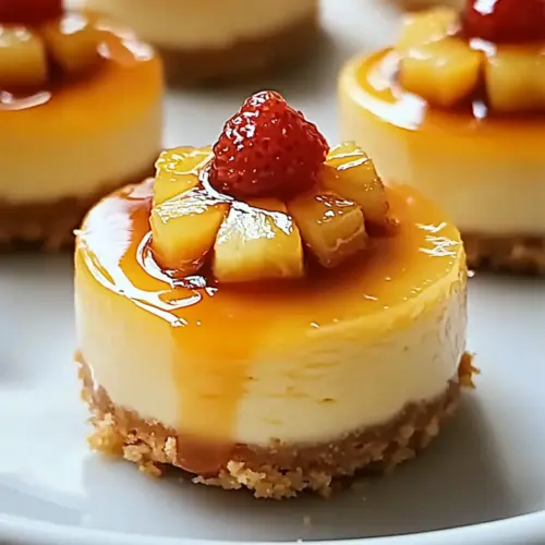 Mini Pineapple Upside-Down Cheesecakes