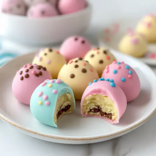 Easter Egg Cookie Dough Truffle