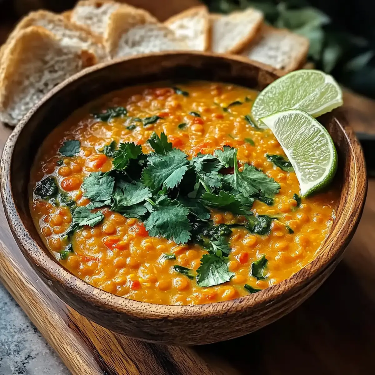 Thai Coconut Red Lentil Soup
