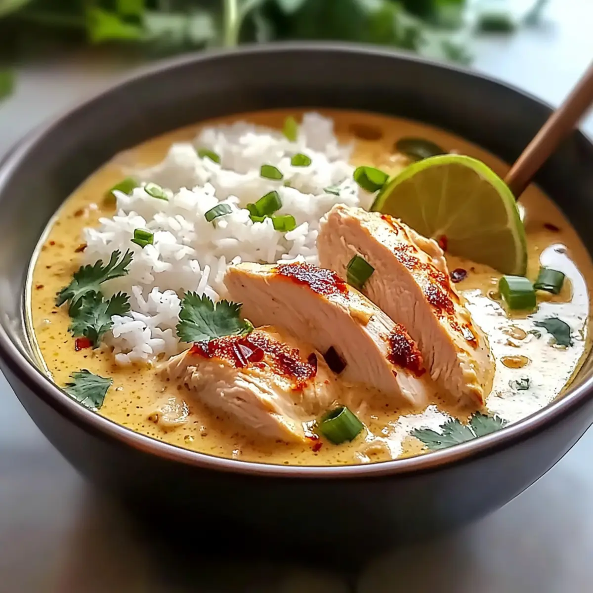 Coconut Chicken Brothy Rice