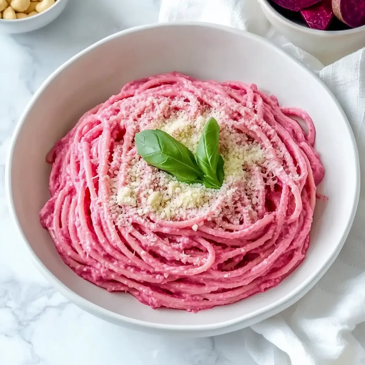 Healthy Vegan Pink Pasta