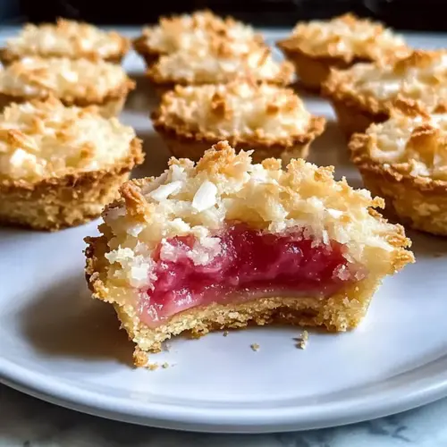 Rhubarb Coconut Macaroon Tarts