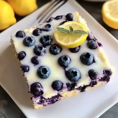 Lemon Blueberry Sheet Cake