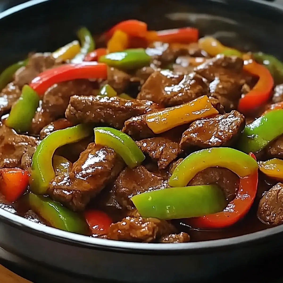 PEPPER STEAK IN A CROCK POT