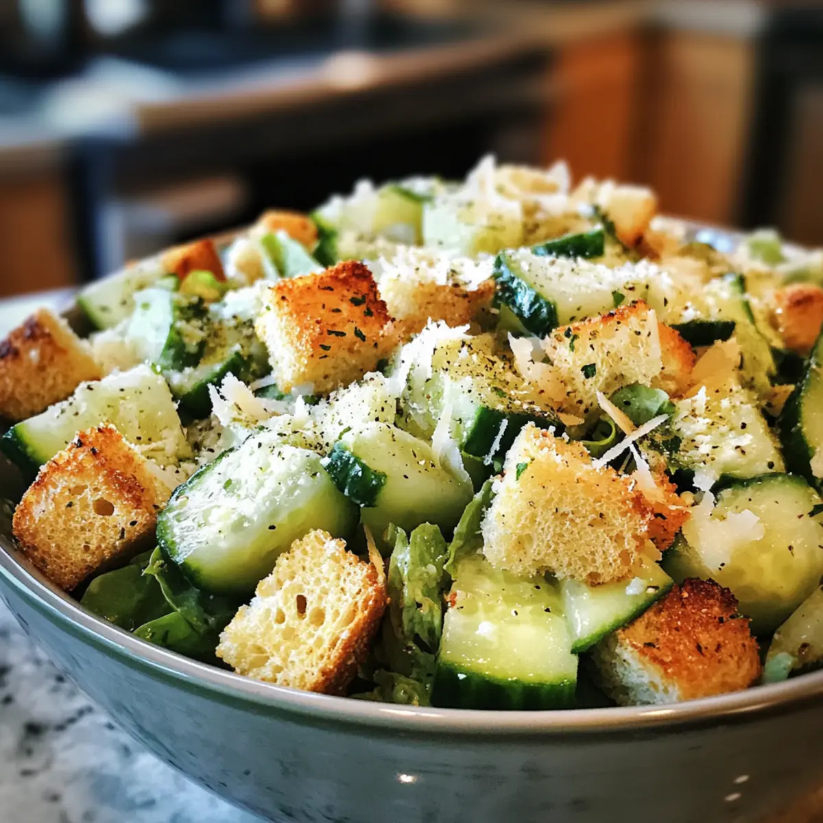 Cucumber Caesar Salad