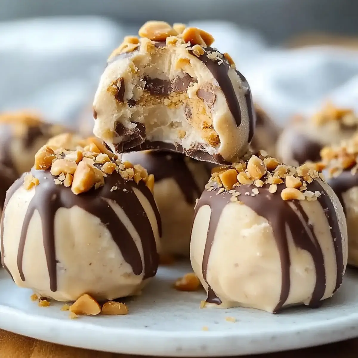 High Protein Frozen Peanut Butter Greek Yogurt Bites