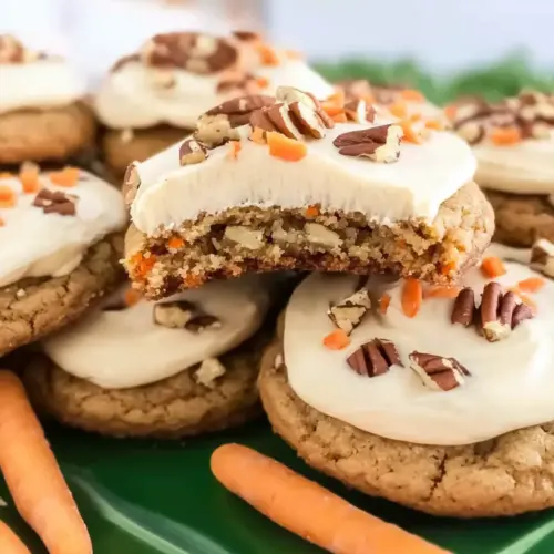 Carrot Cake Cookies with Cream Cheese Frosting
