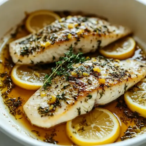 Lemon and Thyme Roasted Sea Bass