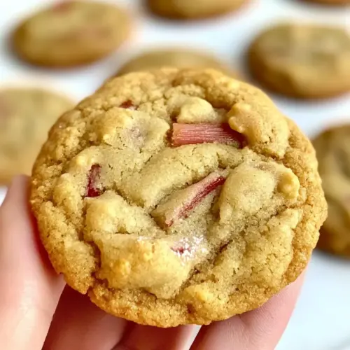 Brown Sugar Rhubarb Cookies