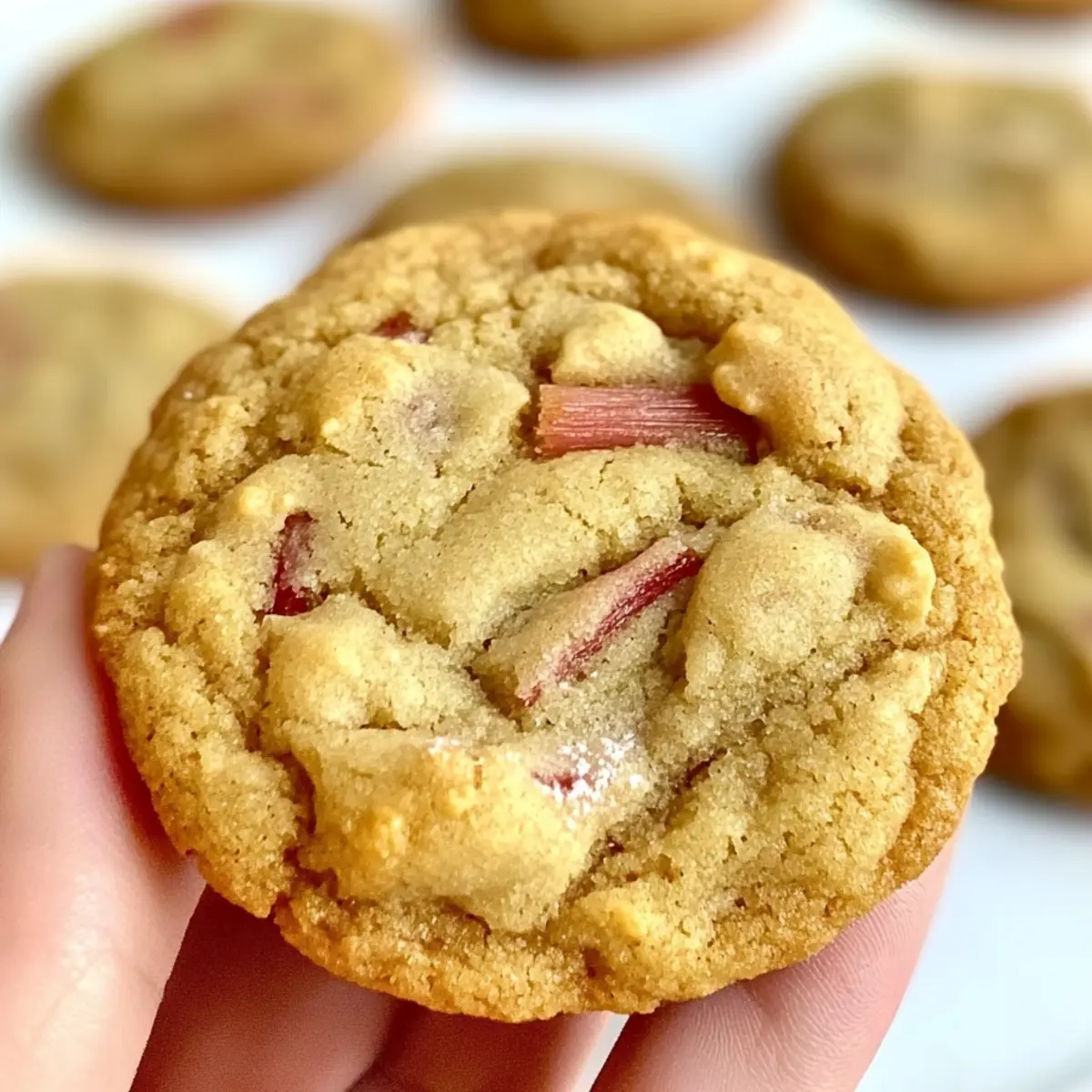 Brown Sugar Rhubarb Cookies