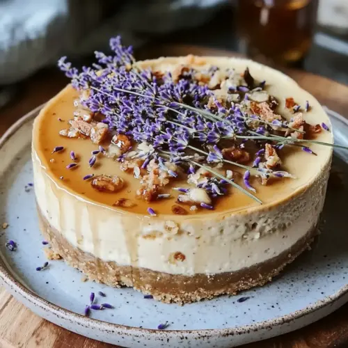 Honey Lavender Cheesecake