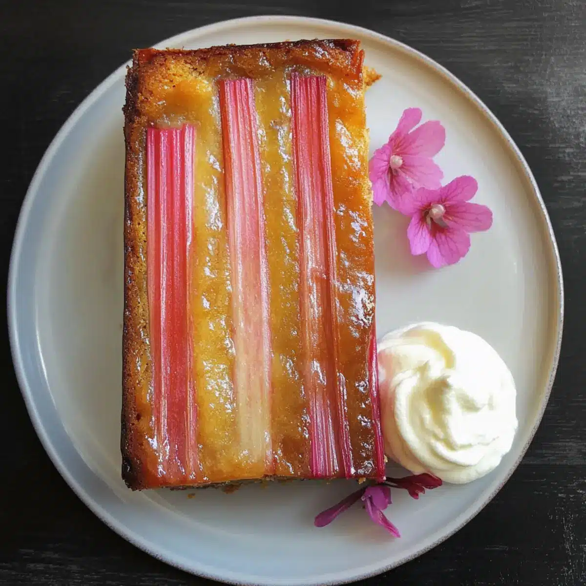 Norwegian Rhubarb Cake