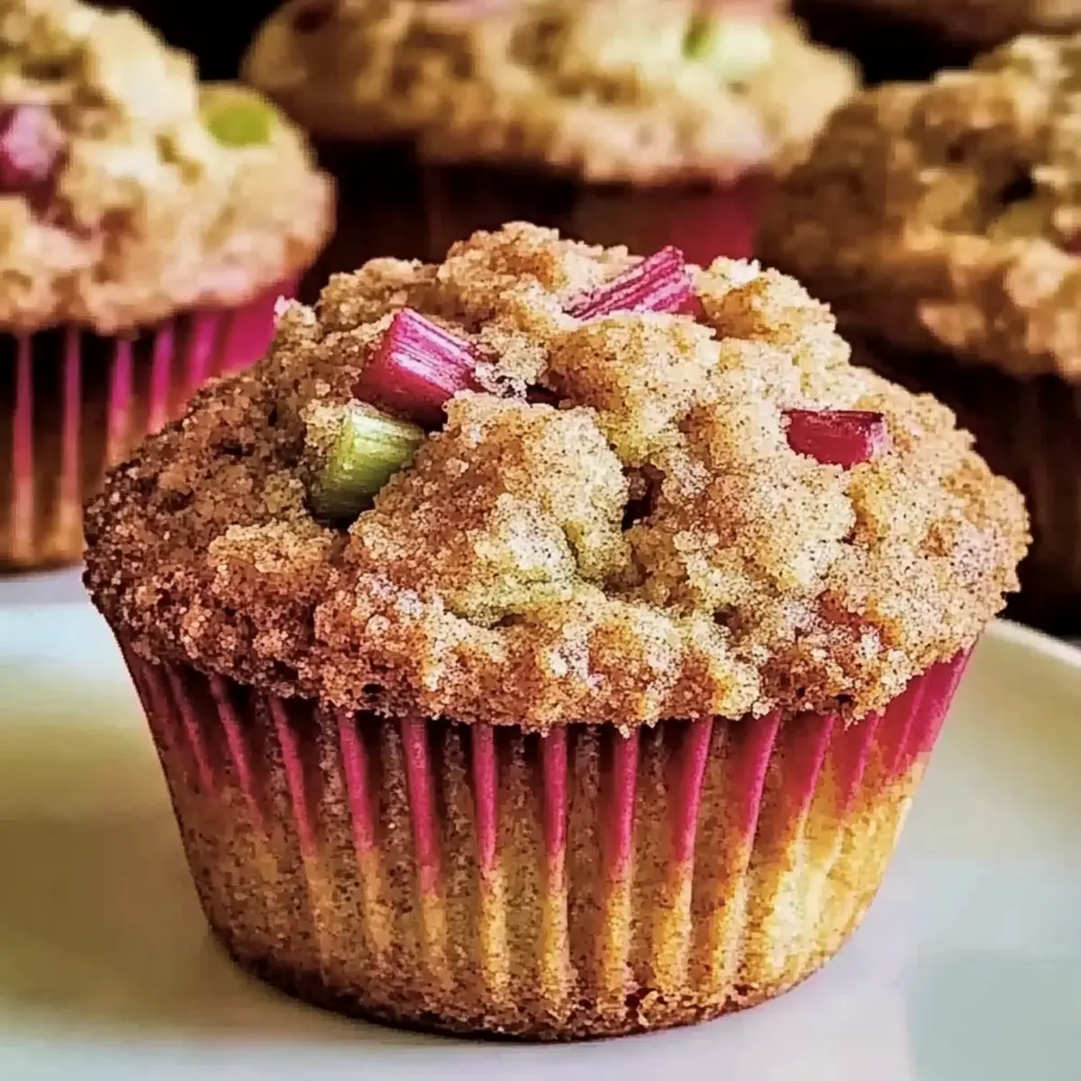 Cinnamon-Rhubarb Muffins