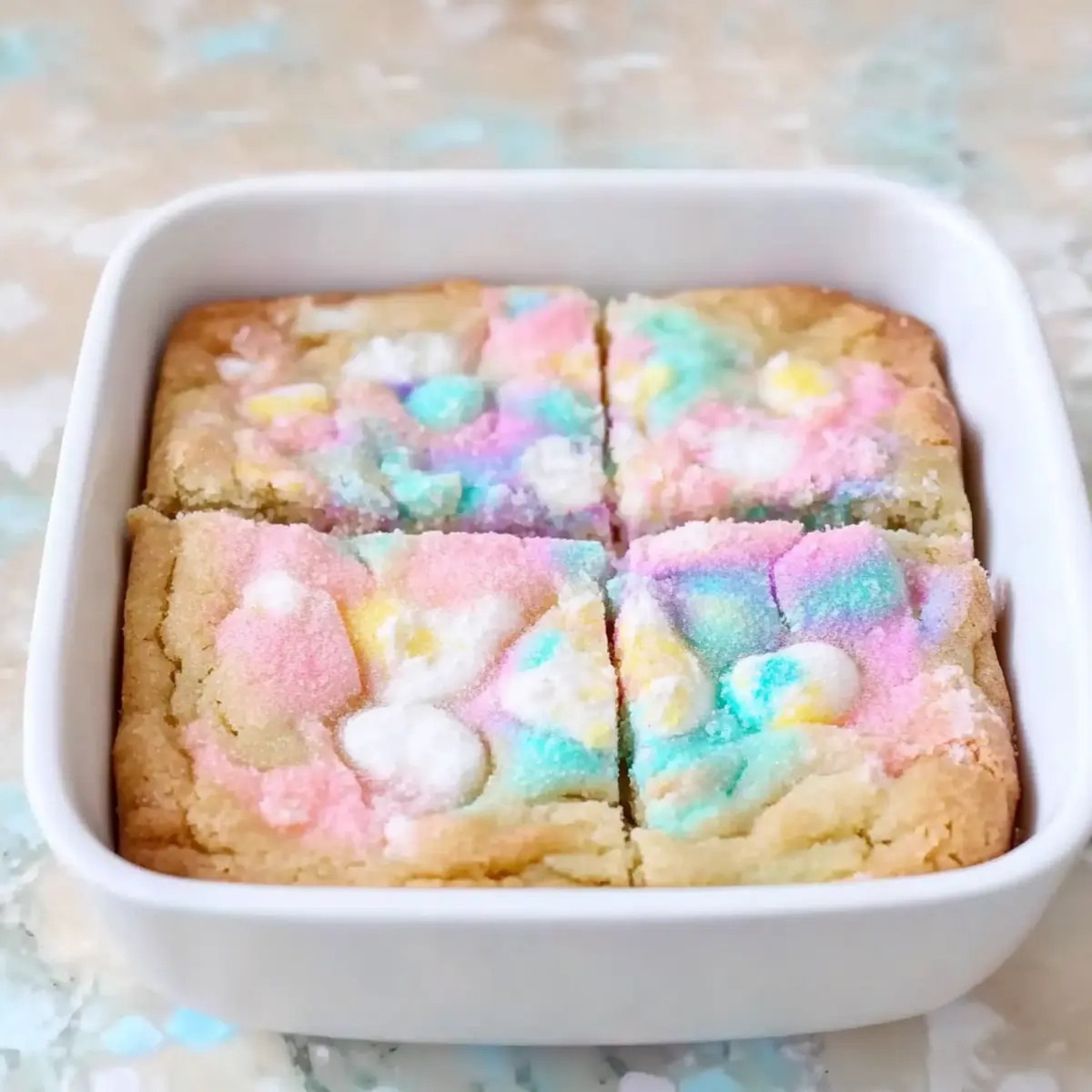 Easter Peeps Sugar Cookie Bars