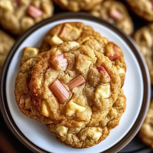 Brown Sugar Rhubarb Cookies