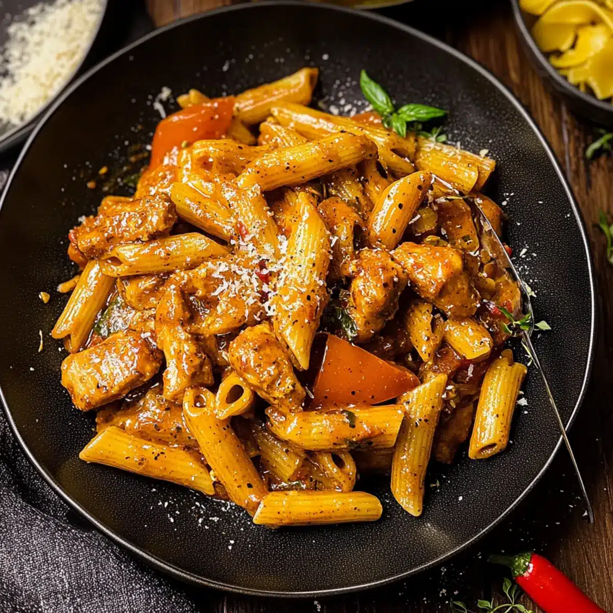Authentic Jerk Chicken Rasta Pasta