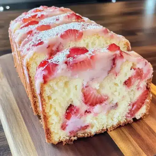 Strawberry Cream Cheese Pound Cake