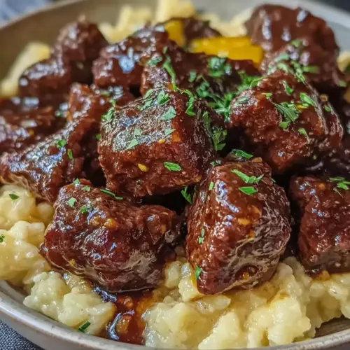 Savory Slow Cooker Mississippi Steak Bites