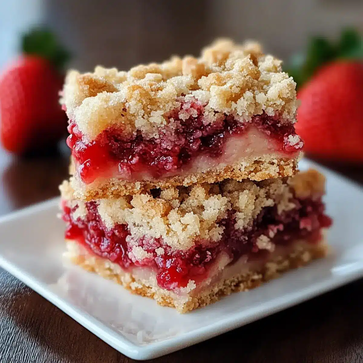 Strawberry Shortcake Streusel Bars