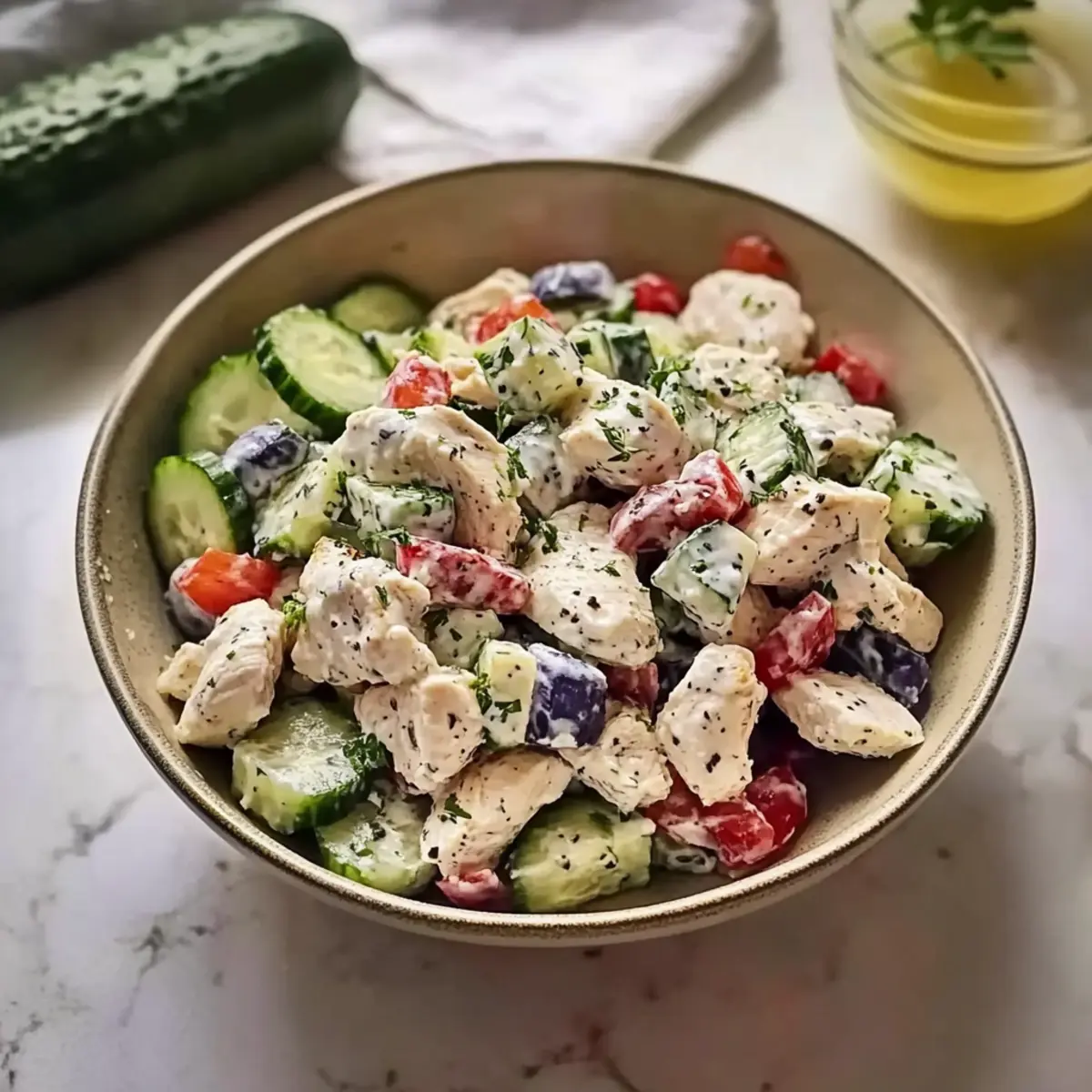 Mediterranean Chicken Salad