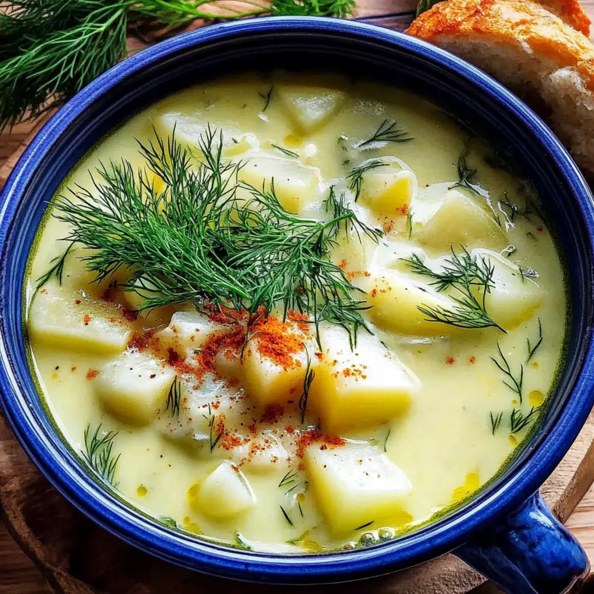 Creamy Potato & Dill Soup