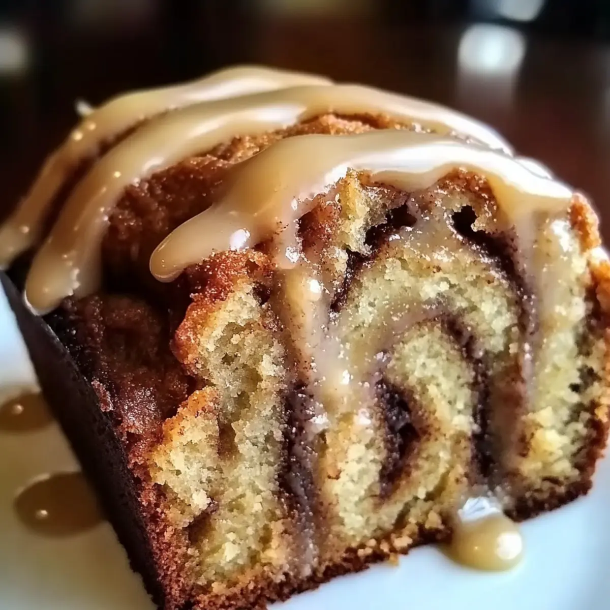 Cinnamon Roll Banana Bread