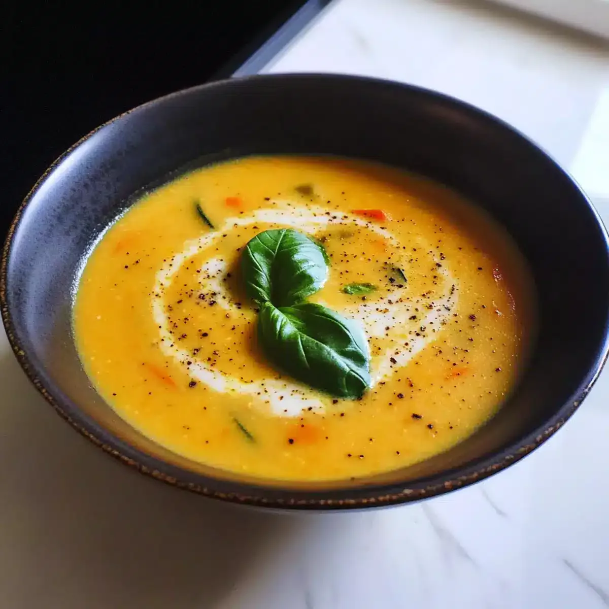 Creamy Roasted Veggie Soup