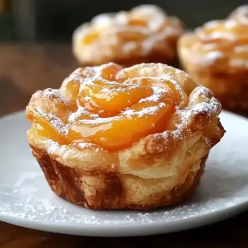 Peach Pie Cruffins