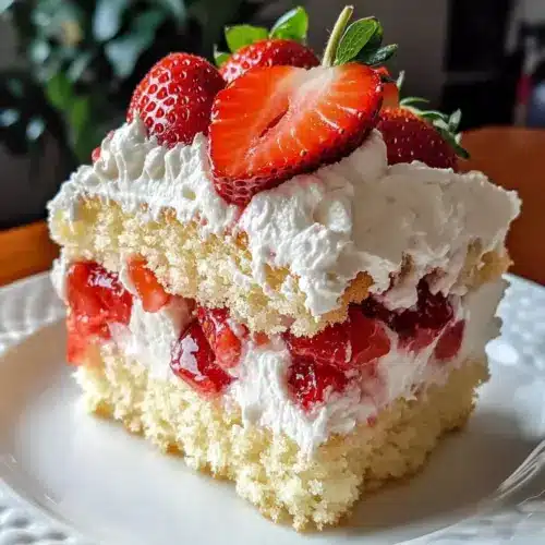 Strawberry Whipped Cream Cake