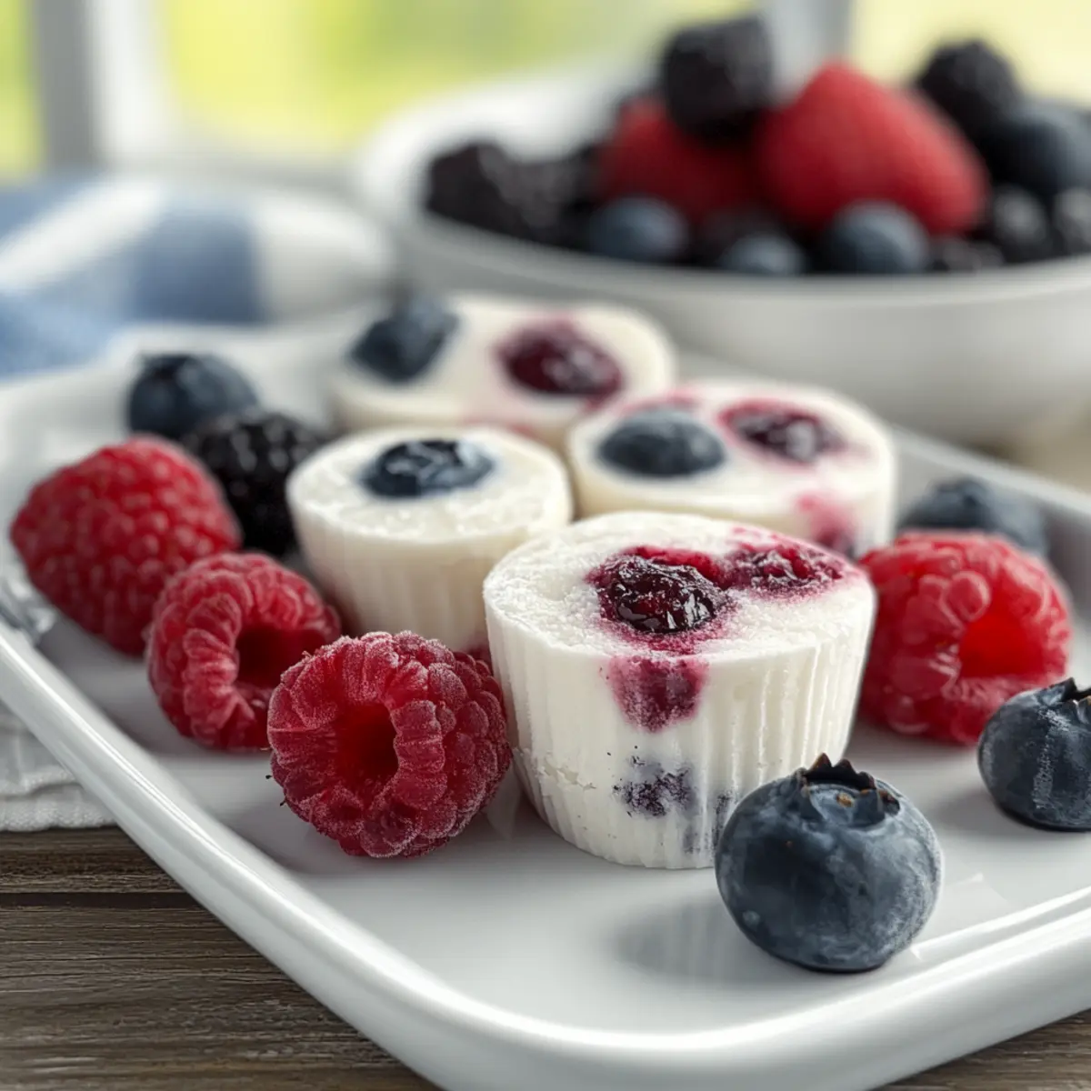 Frozen Yogurt Berry Bites
