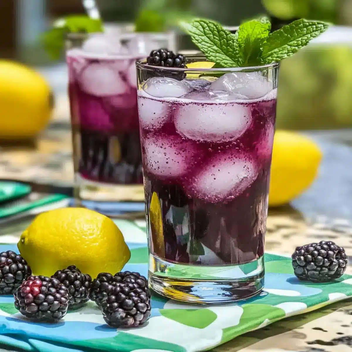 Blackberry Lemon Mocktail