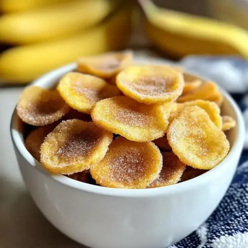 Cinnamon-Sugar Air Fryer Banana Chips