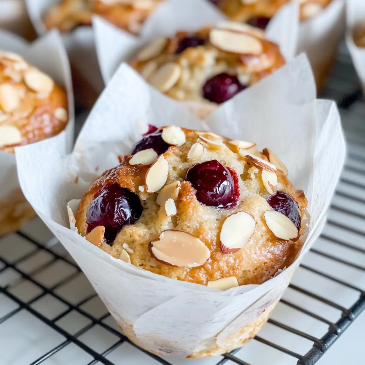 Almond Cherry Muffins