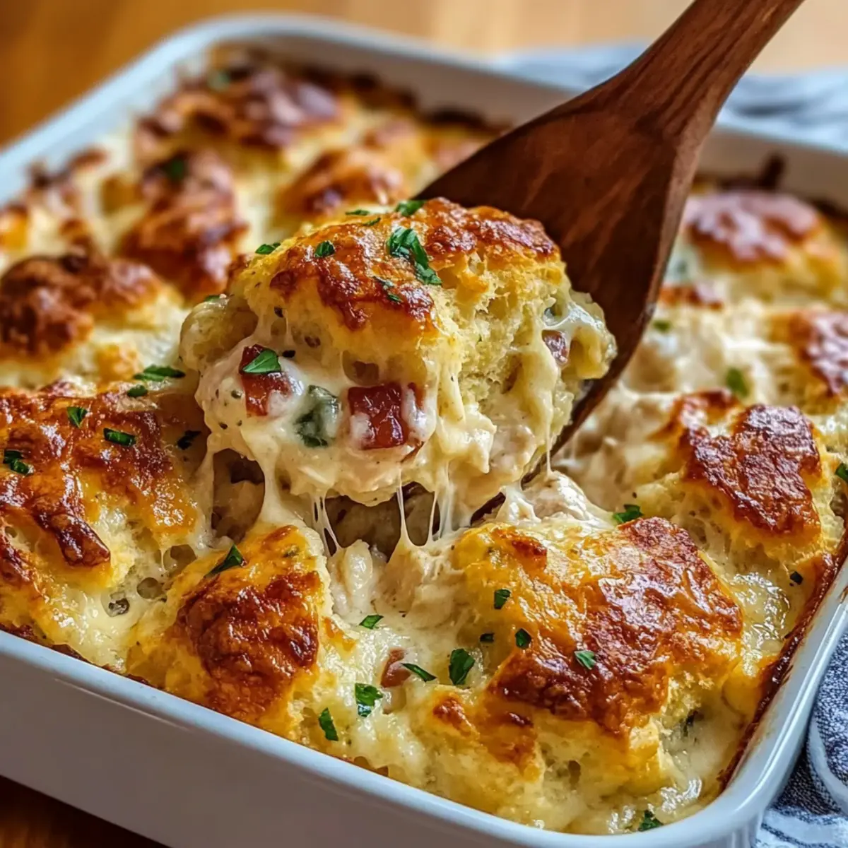 Chicken Bubble Biscuit Bake Casserole