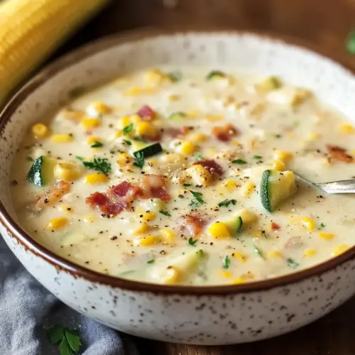 Summer Corn and Zucchini Chowder