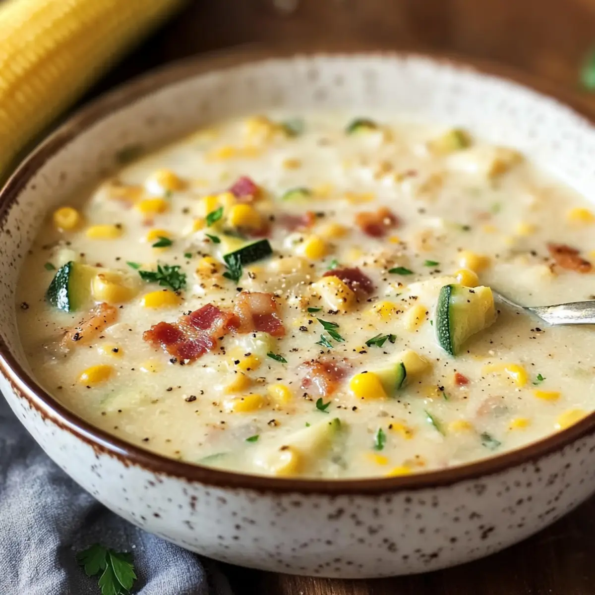 Summer Corn and Zucchini Chowder