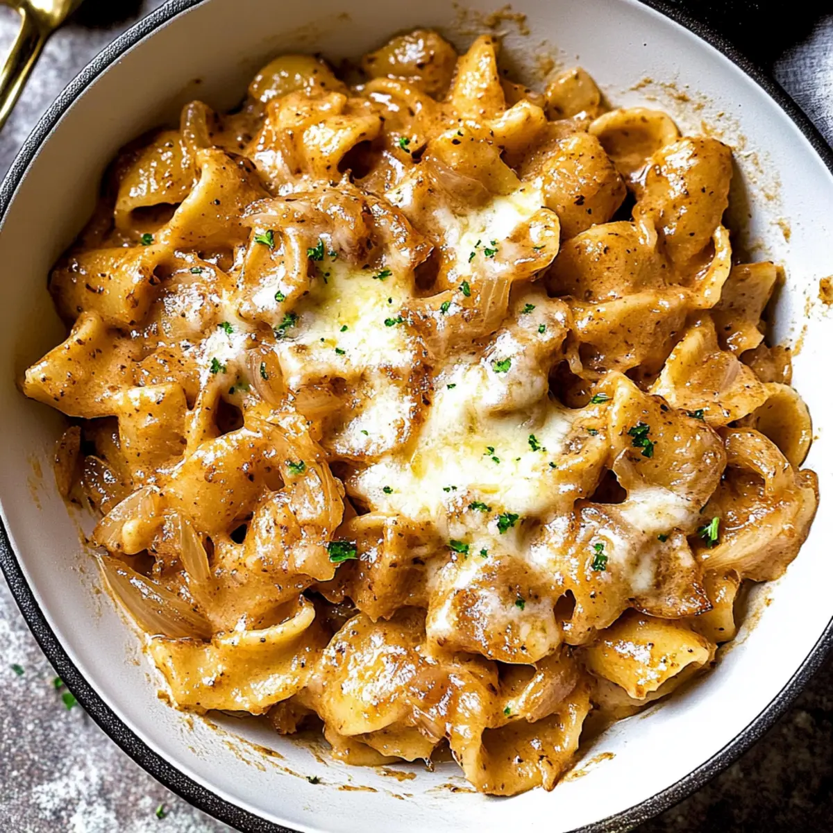 One Pot French Onion Pasta
