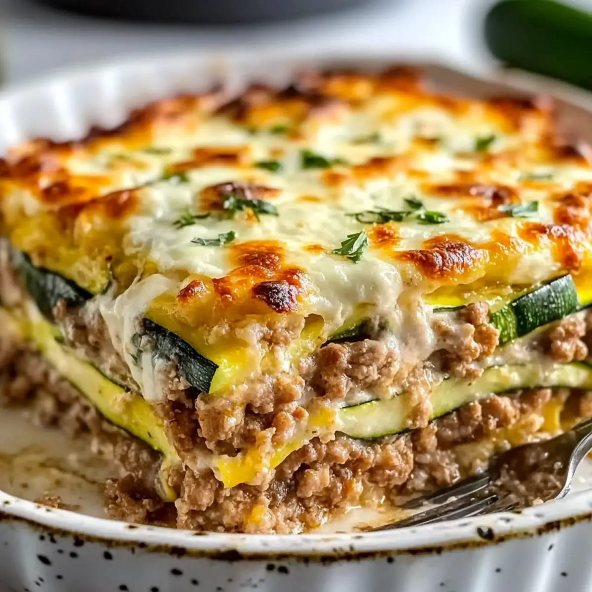 Ground Turkey Zucchini Casserole
