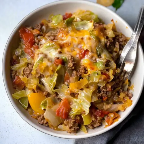 Low Carb Unstuffed Cabbage Casserole