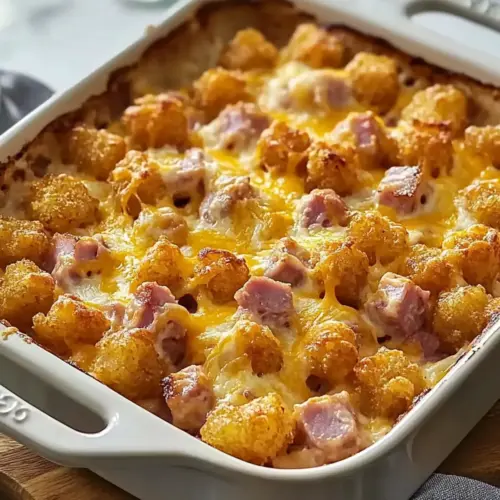 Ham Tater Tot Bake