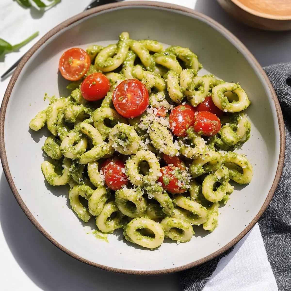 Vegan Avocado Pesto Pasta