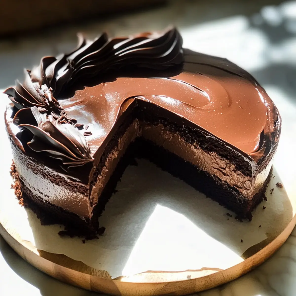 Vegan Chocolate Mousse Cake