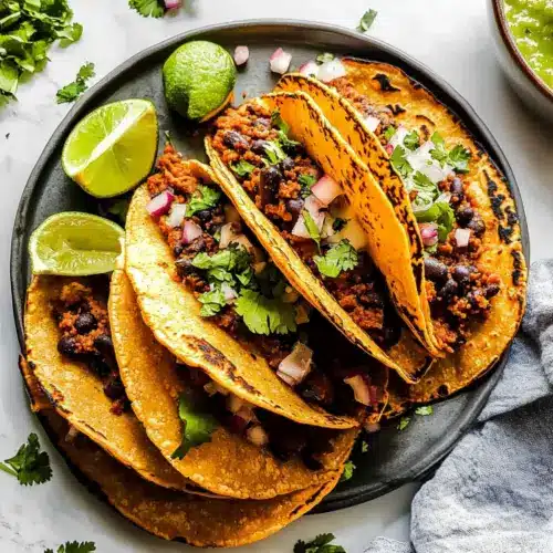 Crispy Black Bean Tacos
