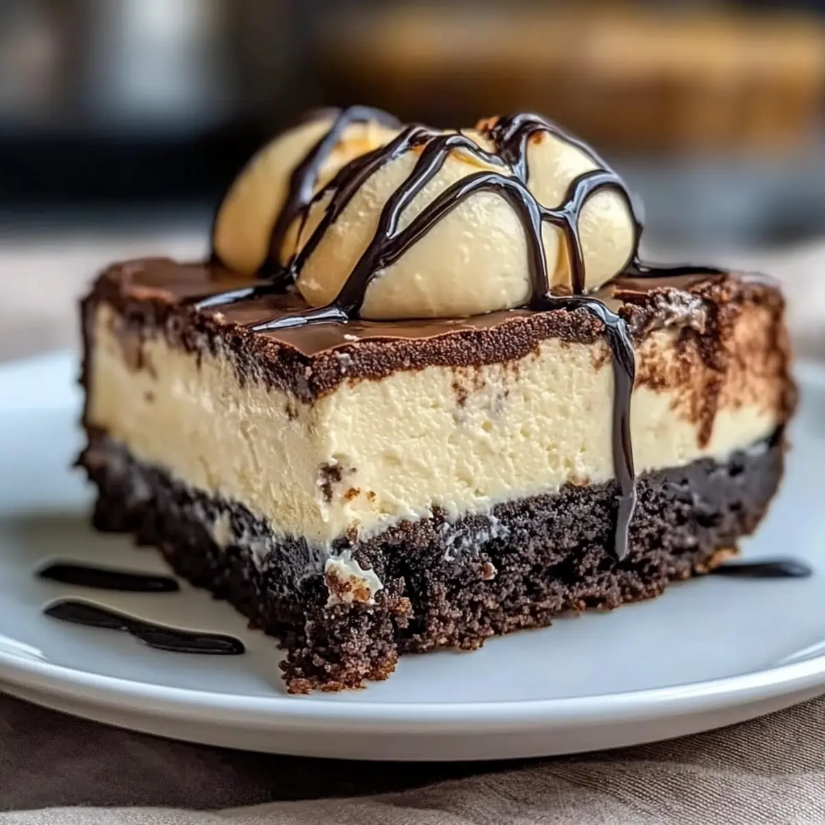 Brownie Bottom Cheesecake