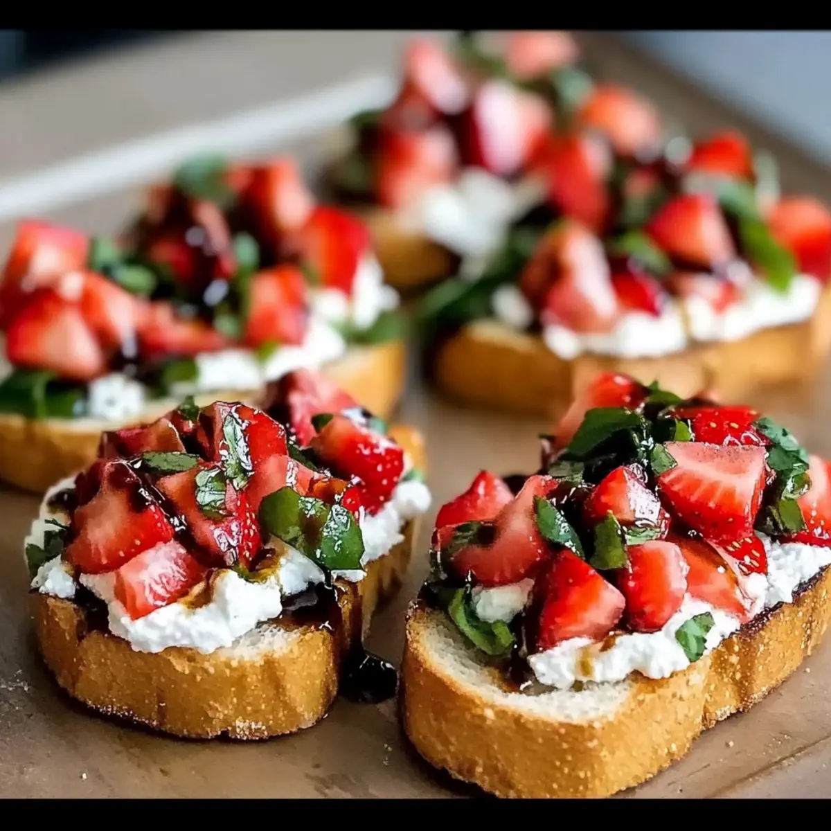 Strawberry Ricotta Bruschetta