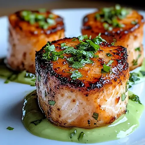 Salmon Balls Avocado Sauce